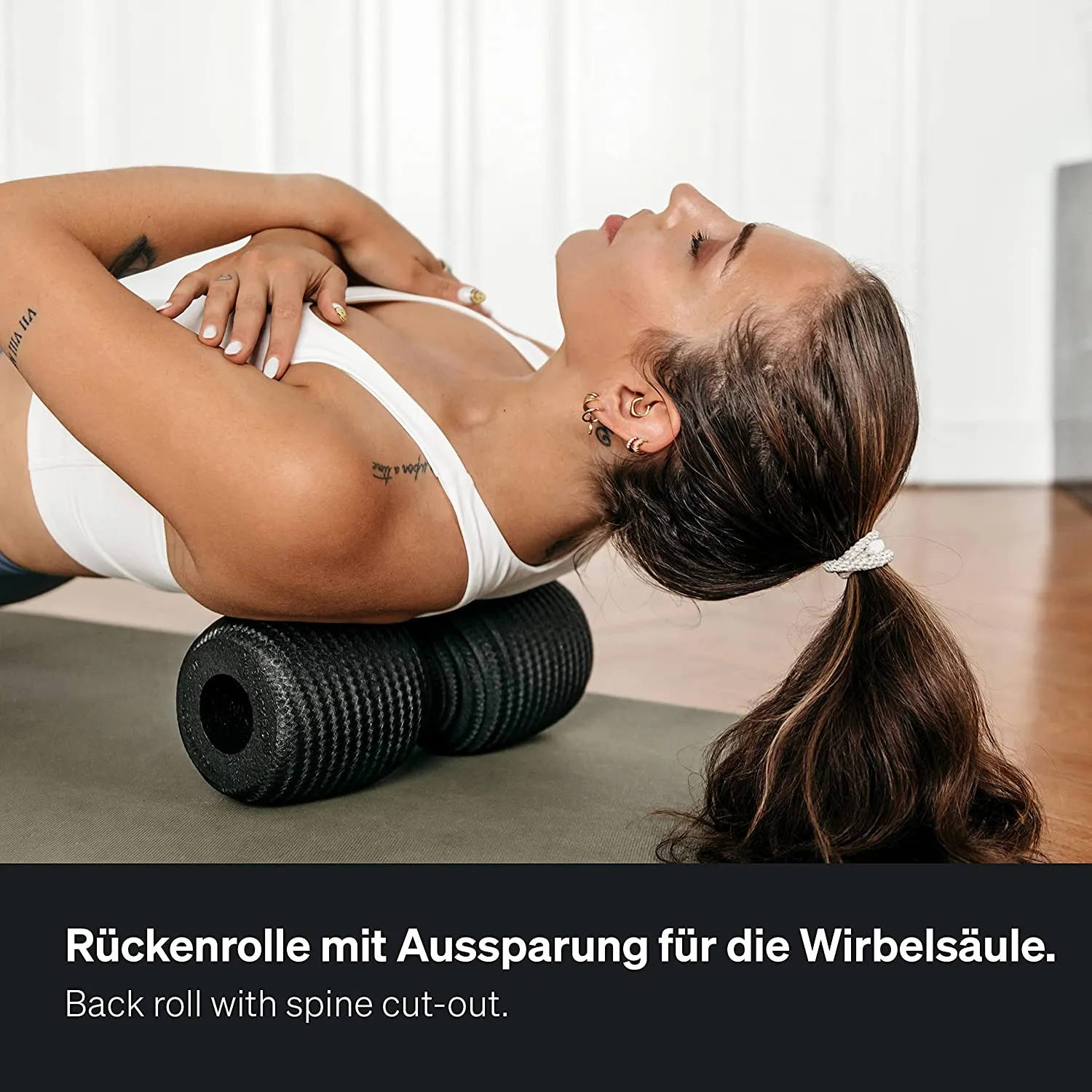 BLACKROLL - Twin Foam Roller, Versatile Combination for Targeted Massage and Relief, Deep Tissue Massager for Back, Neck, and Muscle Recovery