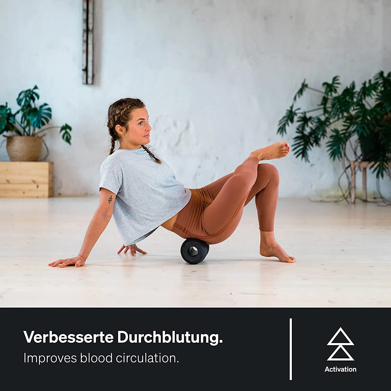 BLACKROLL - Twin Foam Roller, Versatile Combination for Targeted Massage and Relief, Deep Tissue Massager for Back, Neck, and Muscle Recovery