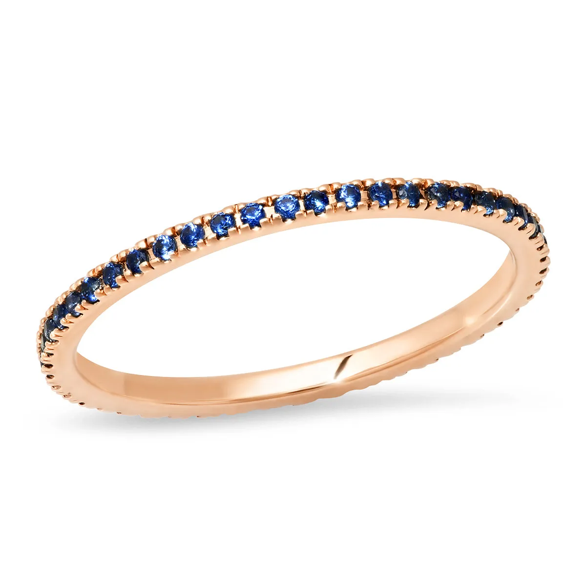 Blue Sapphire Eternity Band