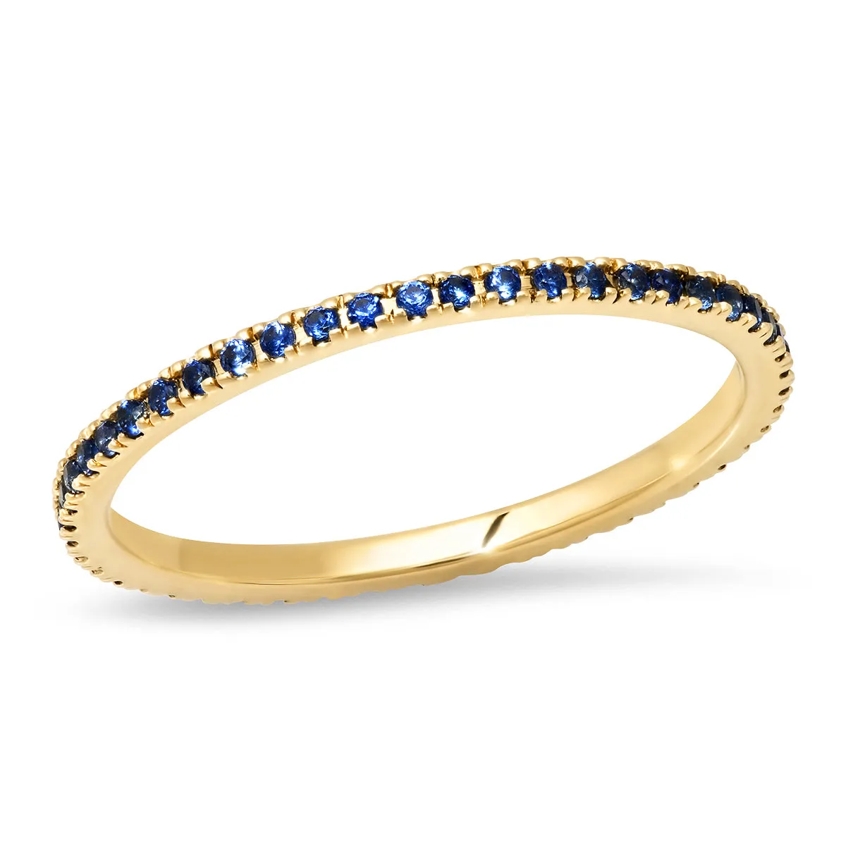 Blue Sapphire Eternity Band