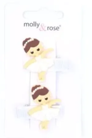 Card Of 2 Ballerina Beak Clips 3.5cm