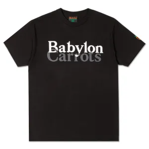 Carrots Men x Babylon Stacked Logo Tee Black SLT-BLK