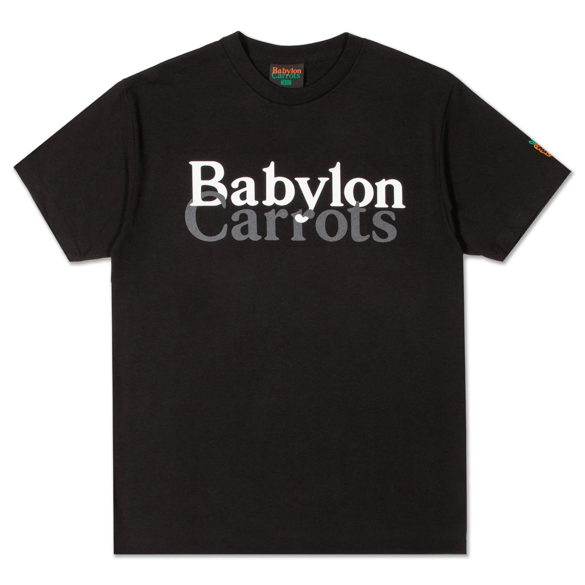 Carrots Men x Babylon Stacked Logo Tee Black SLT-BLK