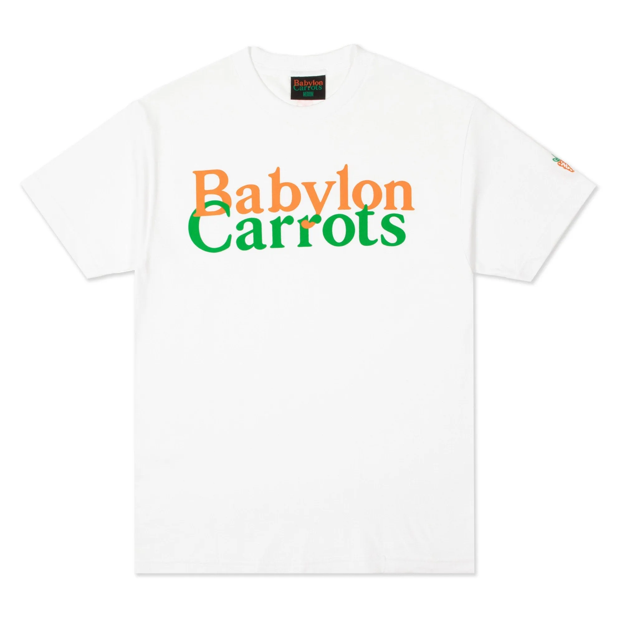 Carrots Men x Babylon Stacked Logo Tee White SLT-WHT