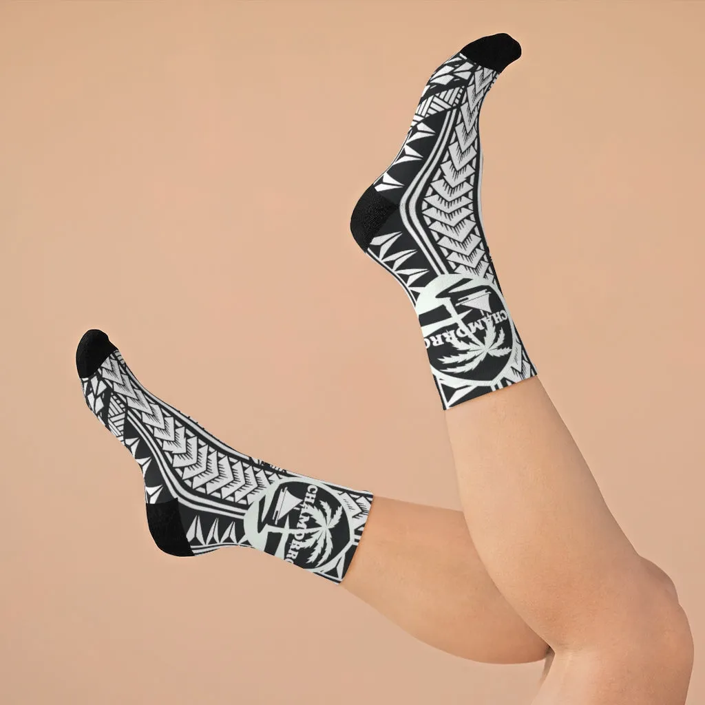 Chamorro Palm Tribal Socks