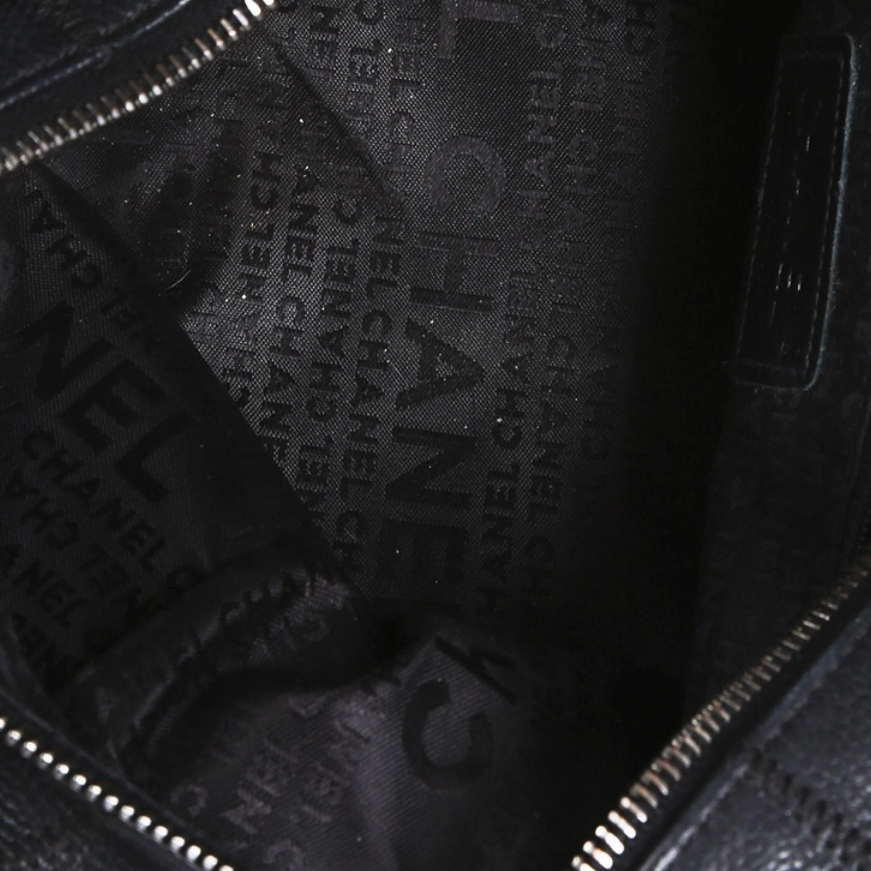 Chanel Black Mini Square Quilt Boston Bag