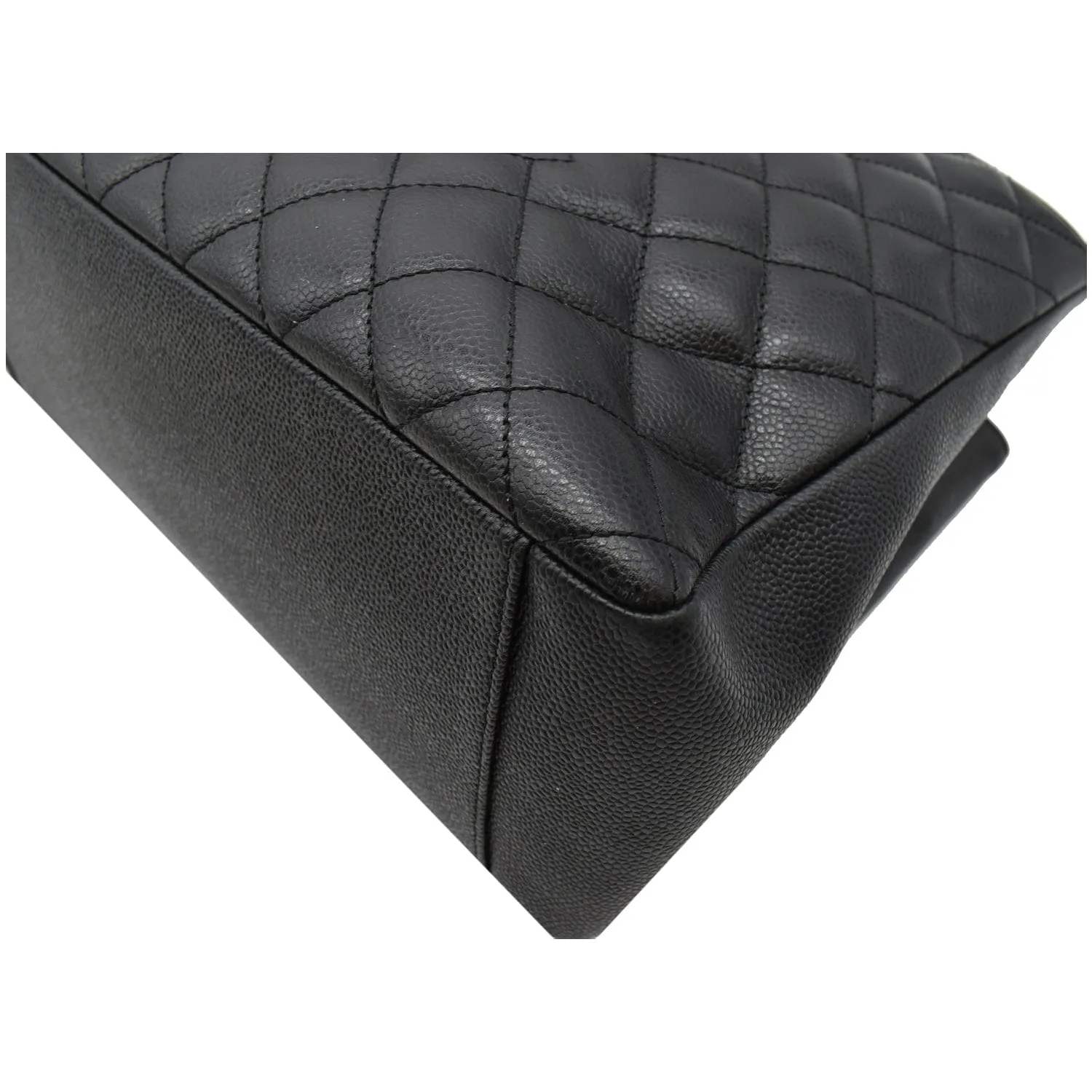CHANEL Grand Shopping GST Caviar Leather Tote Bag Black