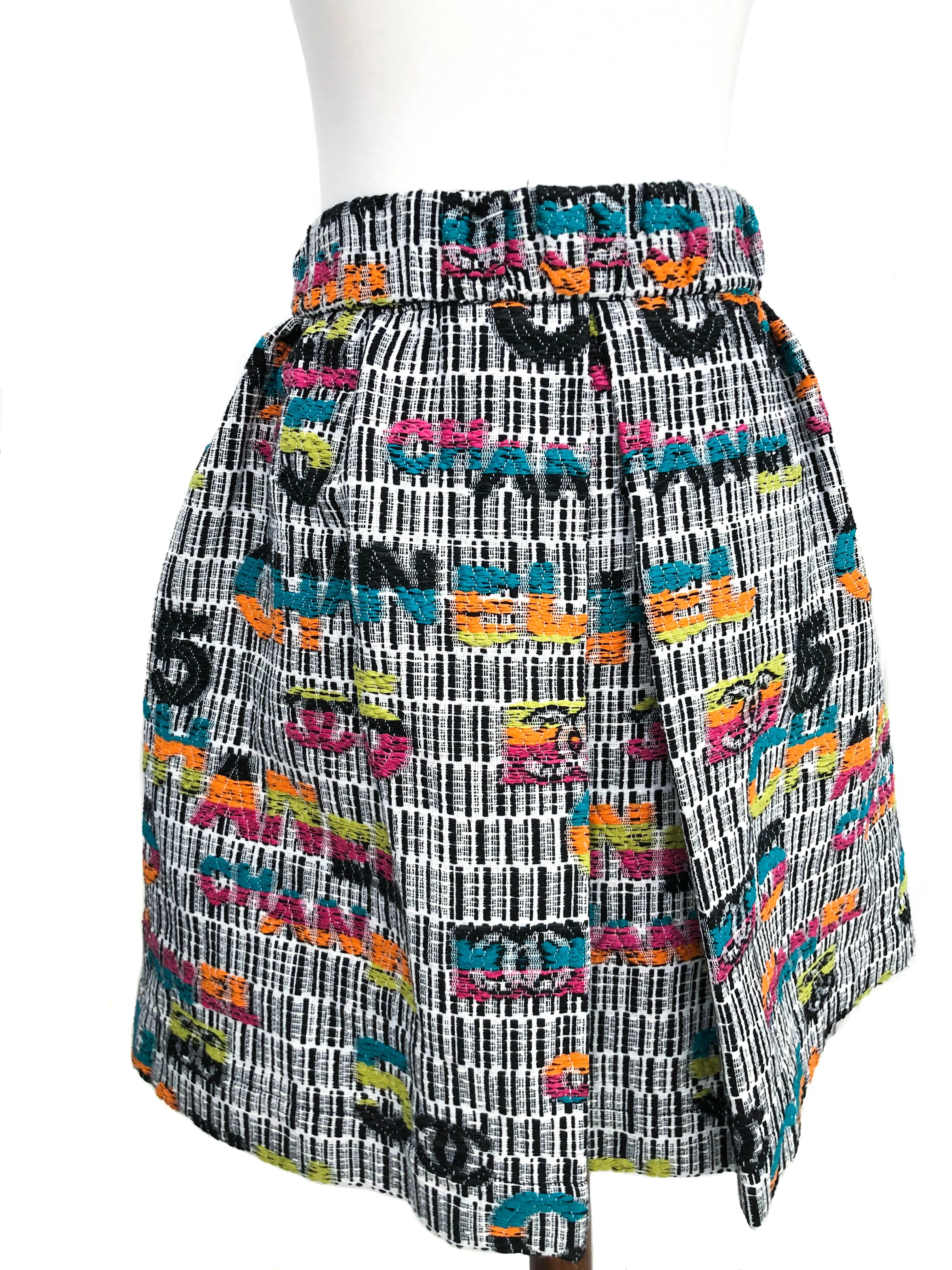 Chanel Runway Rare Logo Oversized Tweed Skirt