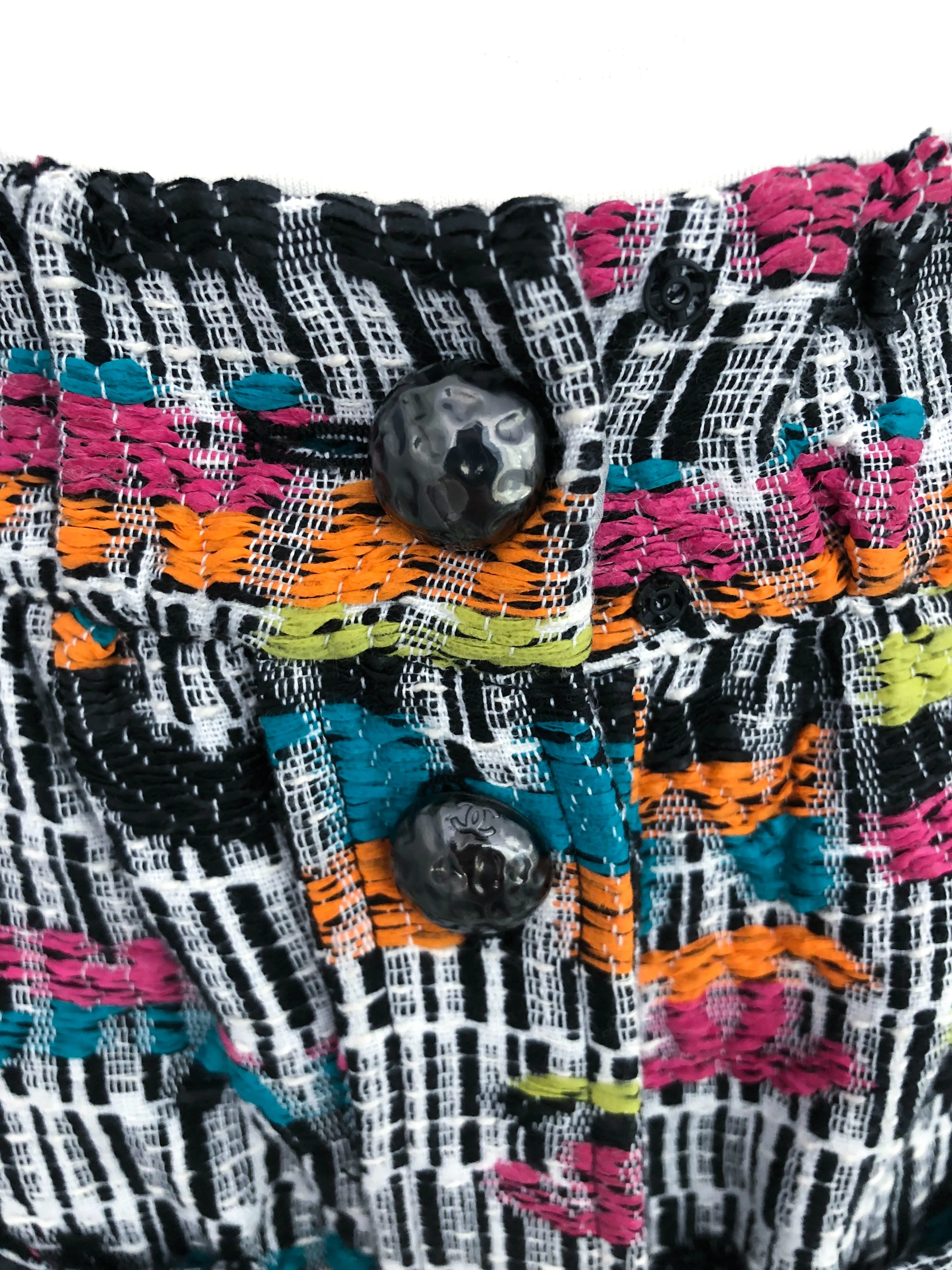 Chanel Runway Rare Logo Oversized Tweed Skirt