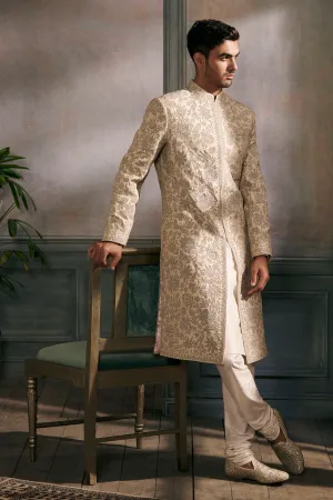 CHAYANK SHERWANI – BEIGE