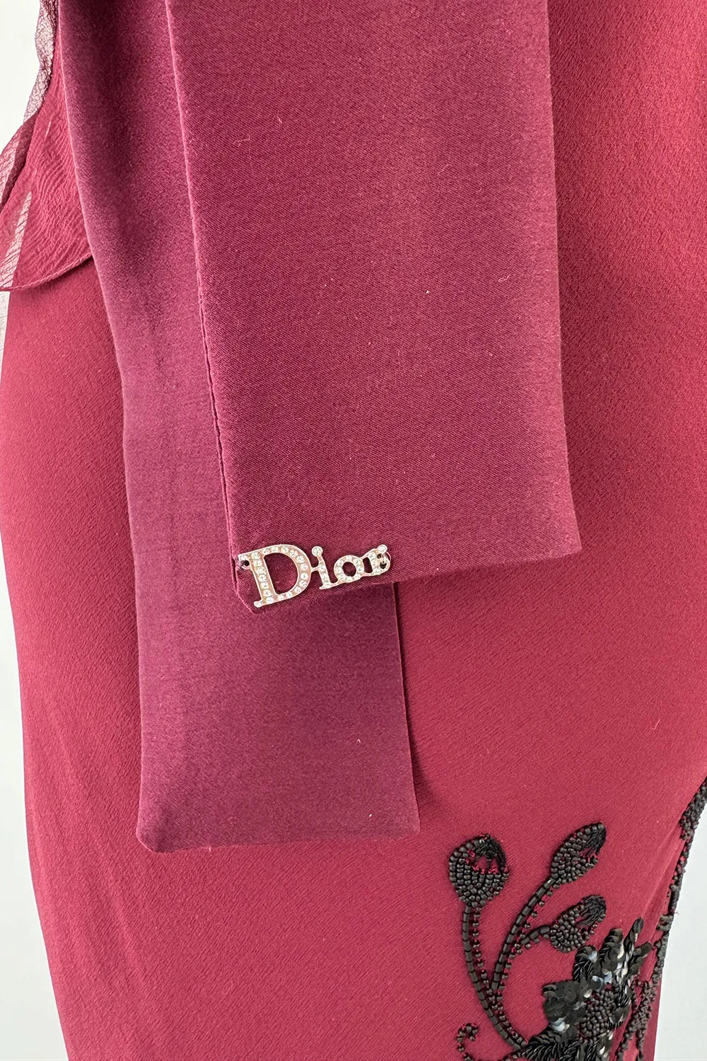 Christian Dior Fall 2006 by Galliano Beaded Dress & Feather Bolero