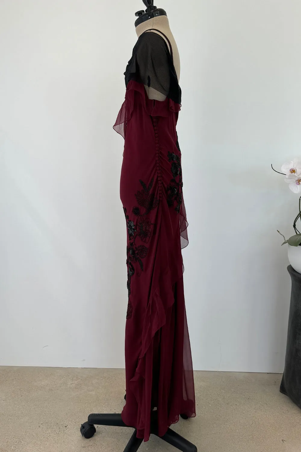 Christian Dior Fall 2006 by Galliano Beaded Dress & Feather Bolero