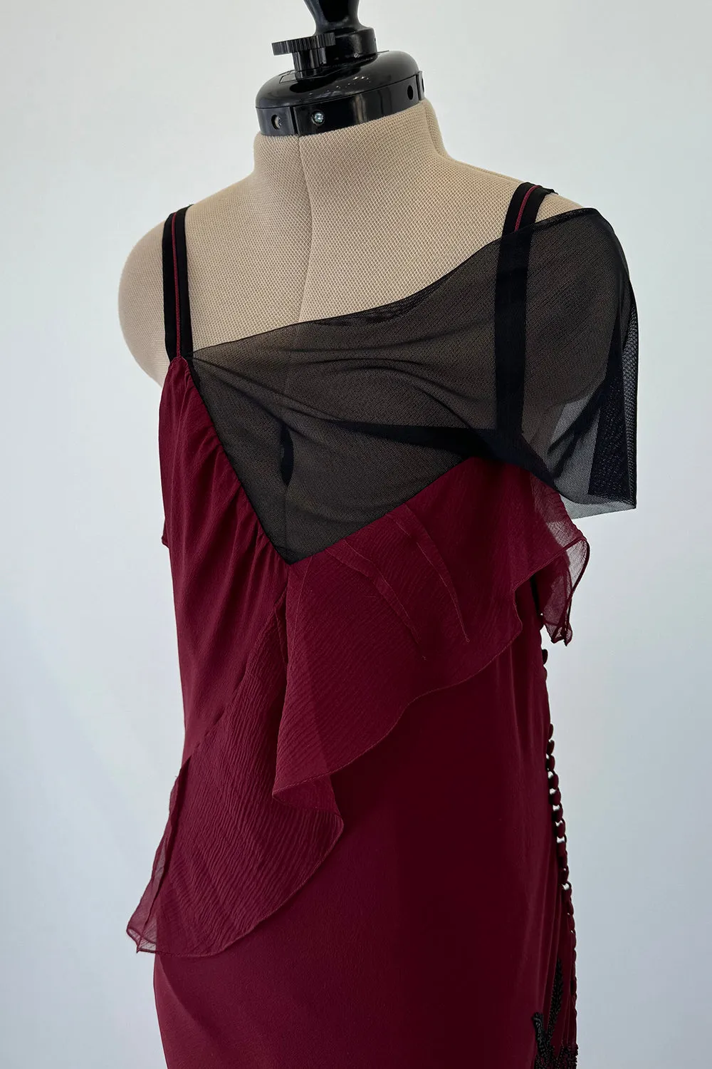 Christian Dior Fall 2006 by Galliano Beaded Dress & Feather Bolero