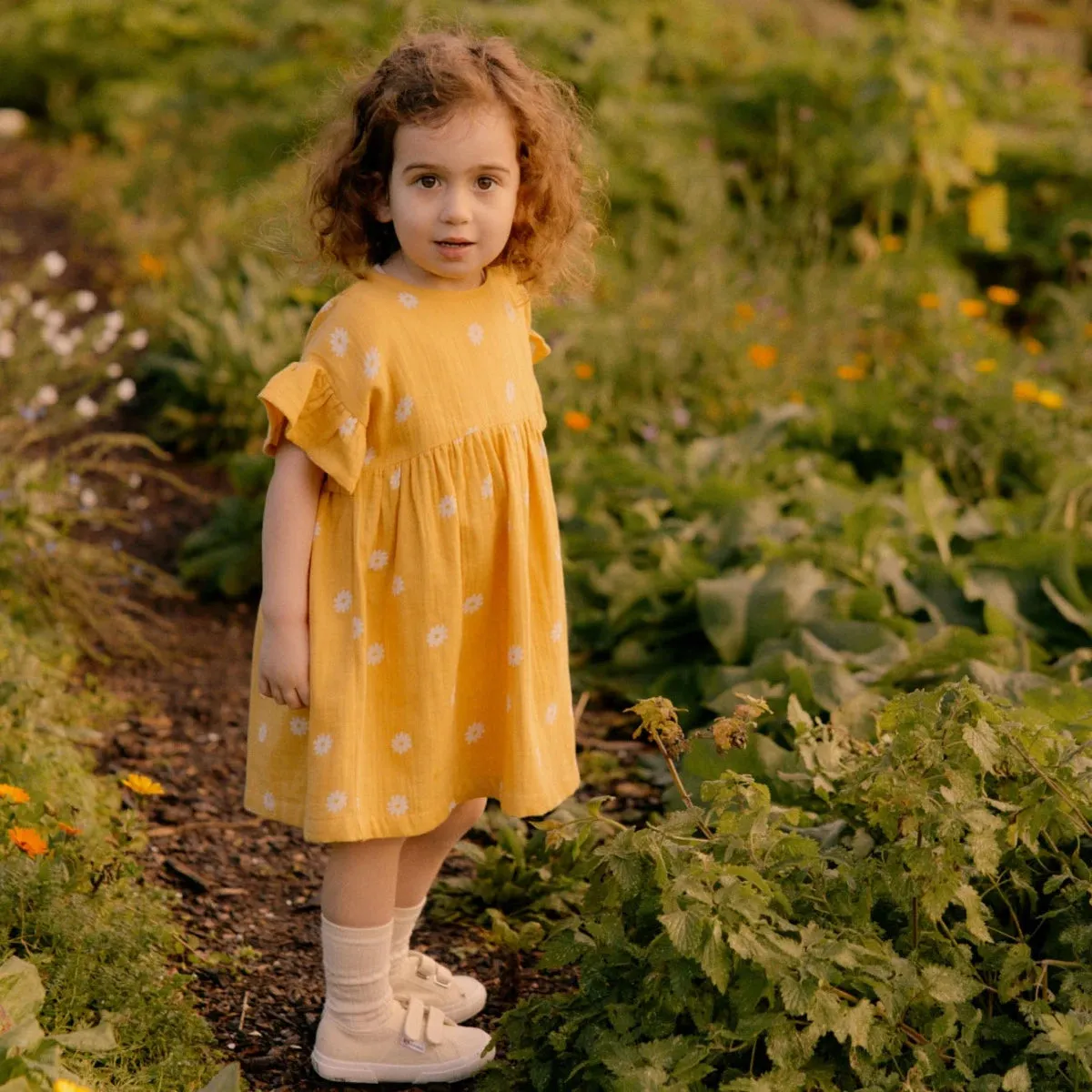 Clara Dress - Chamomile Sunshine