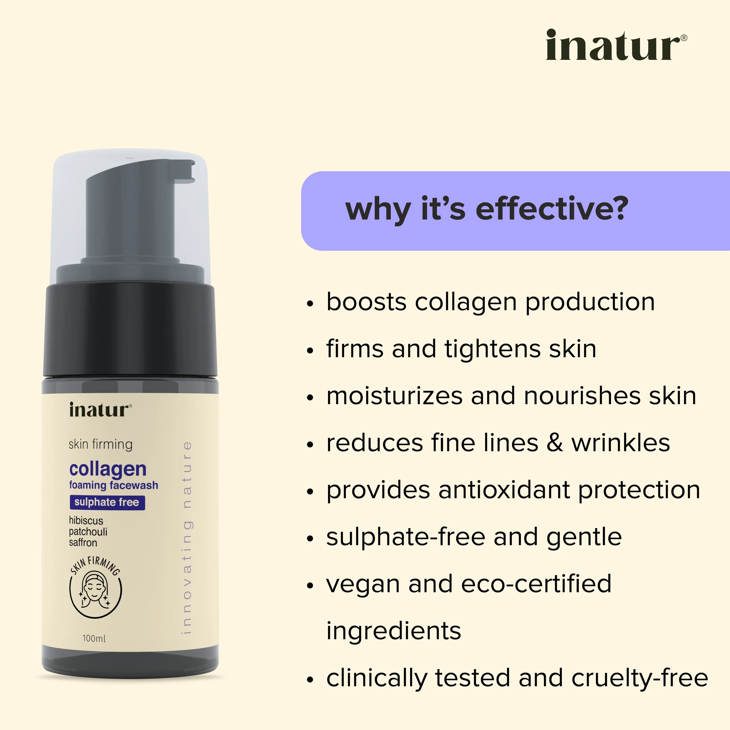 Collagen Foaming Face Wash – 100ml