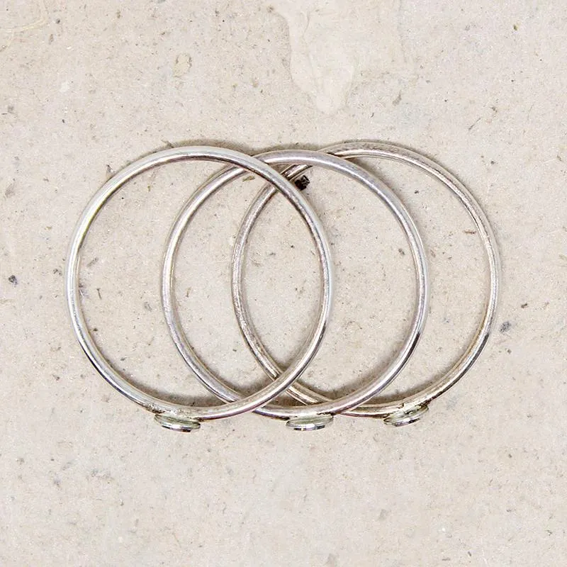 Confetti Dot Stacked Rings in Sterling from Favor