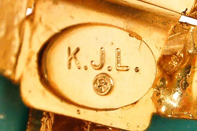Coral and Turquoise Statement Bracelet by KJL