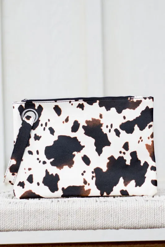 Cow Print Chic Clutch