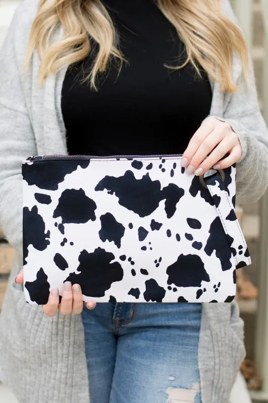 Cow Print Chic Clutch