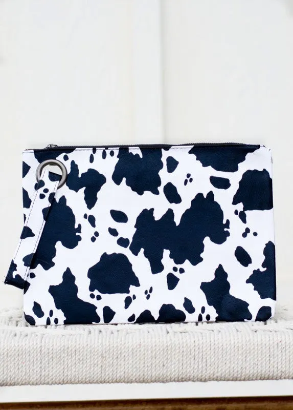 Cow Print Chic Clutch