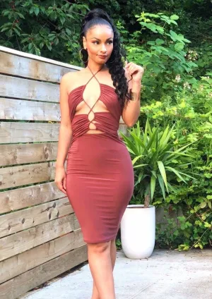Criss Cross Midi Dress