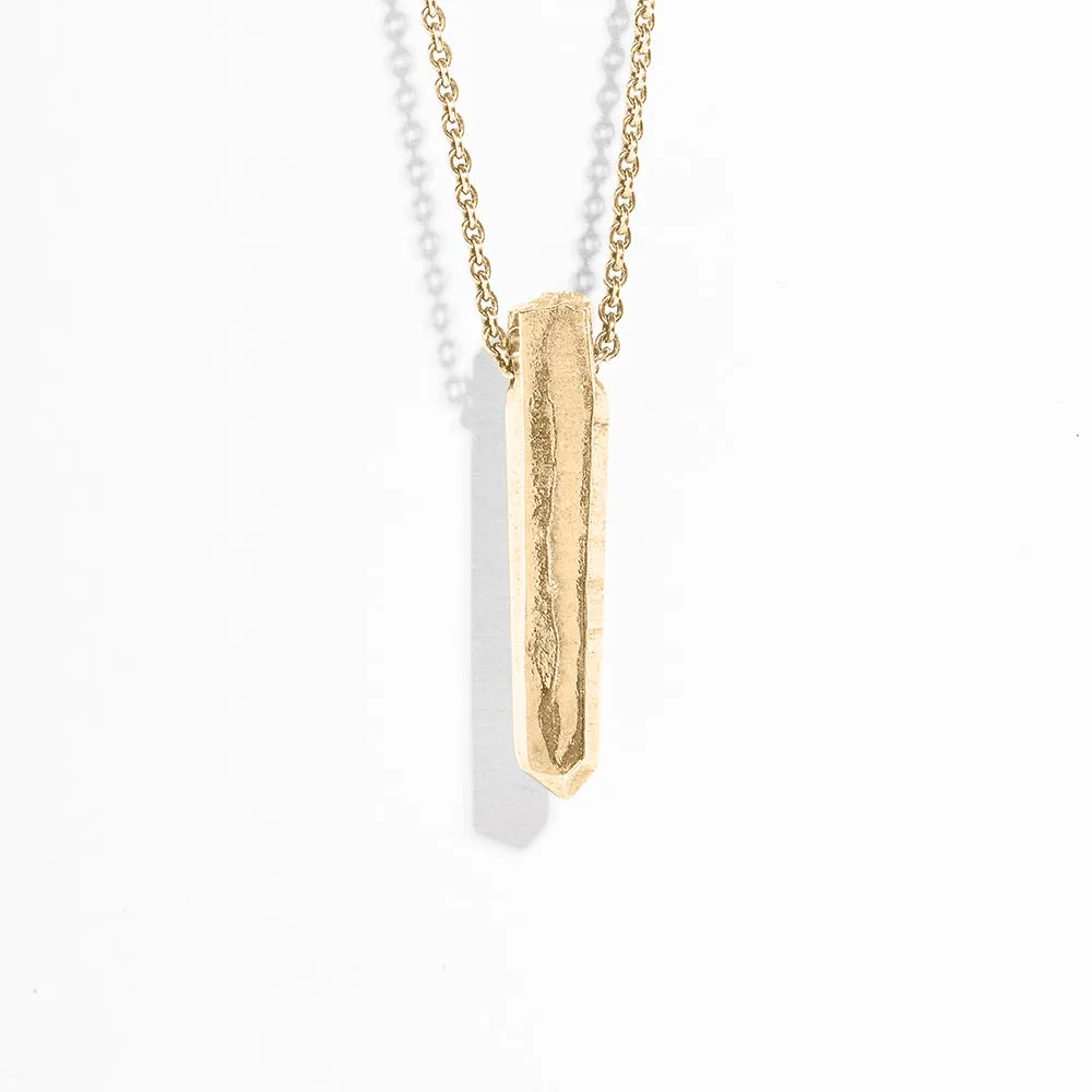 CRYSTAL POINT NUGGET STATEMENT NECKLACE