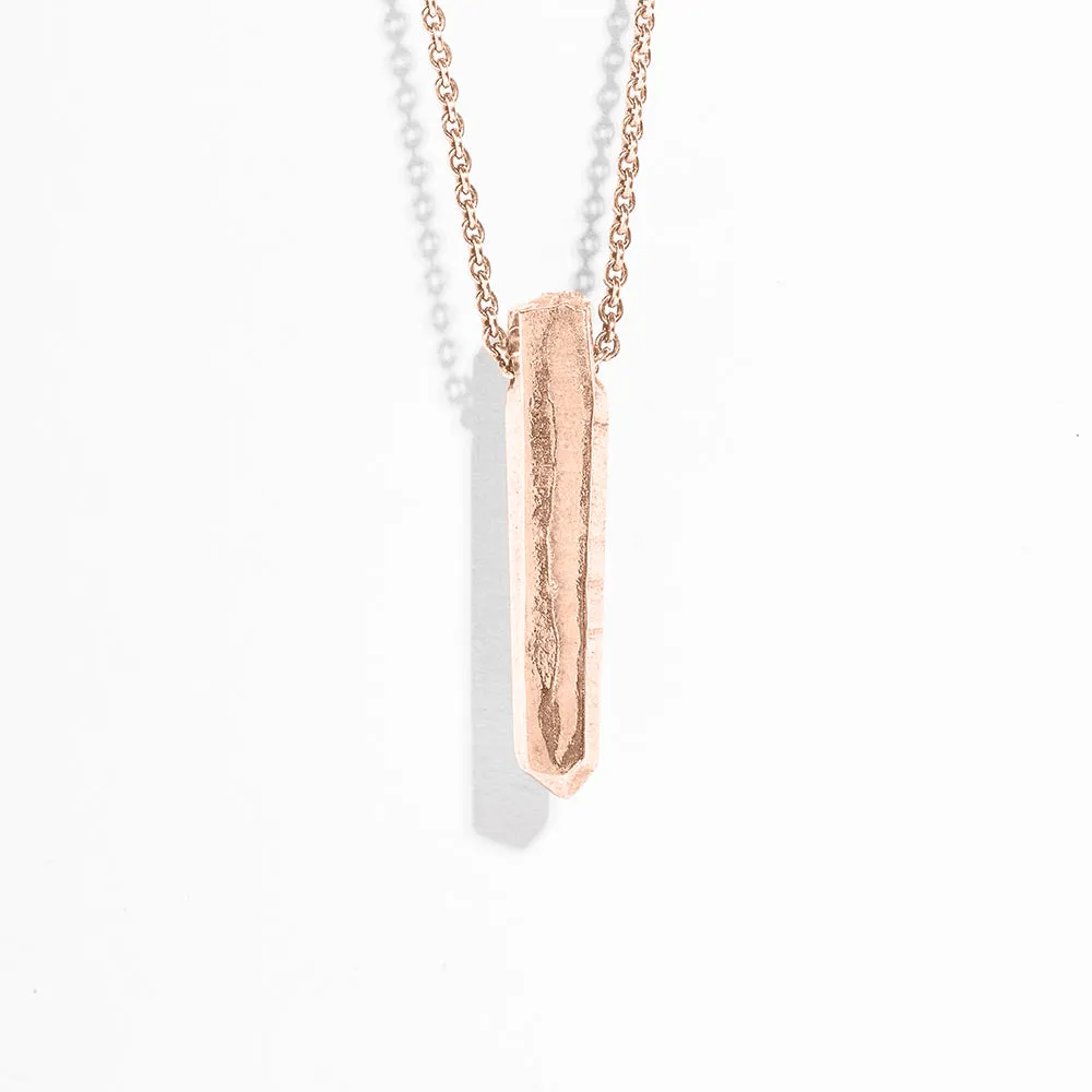 CRYSTAL POINT NUGGET STATEMENT NECKLACE