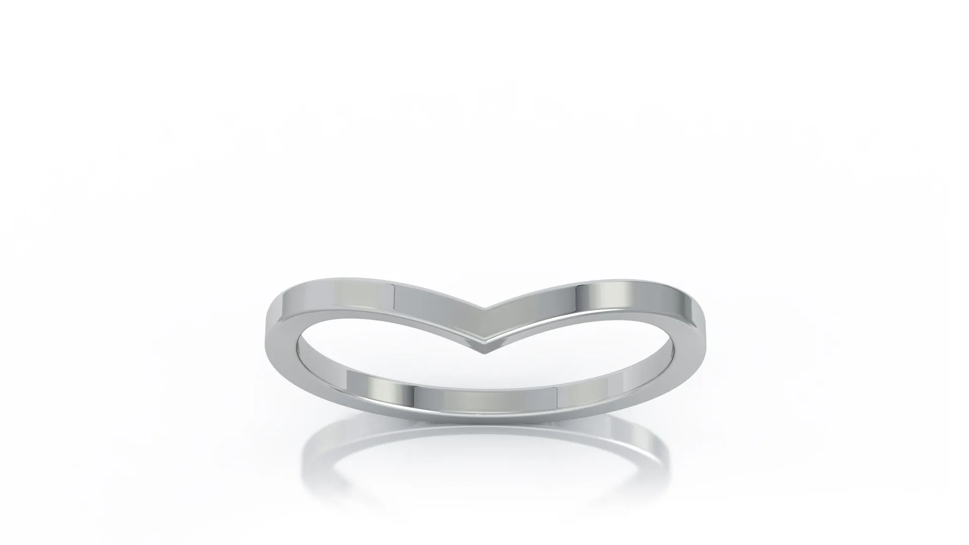 Curved Stackable Ring in 14K Gold