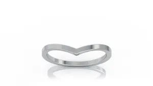 Curved Stackable Ring in 14K Gold