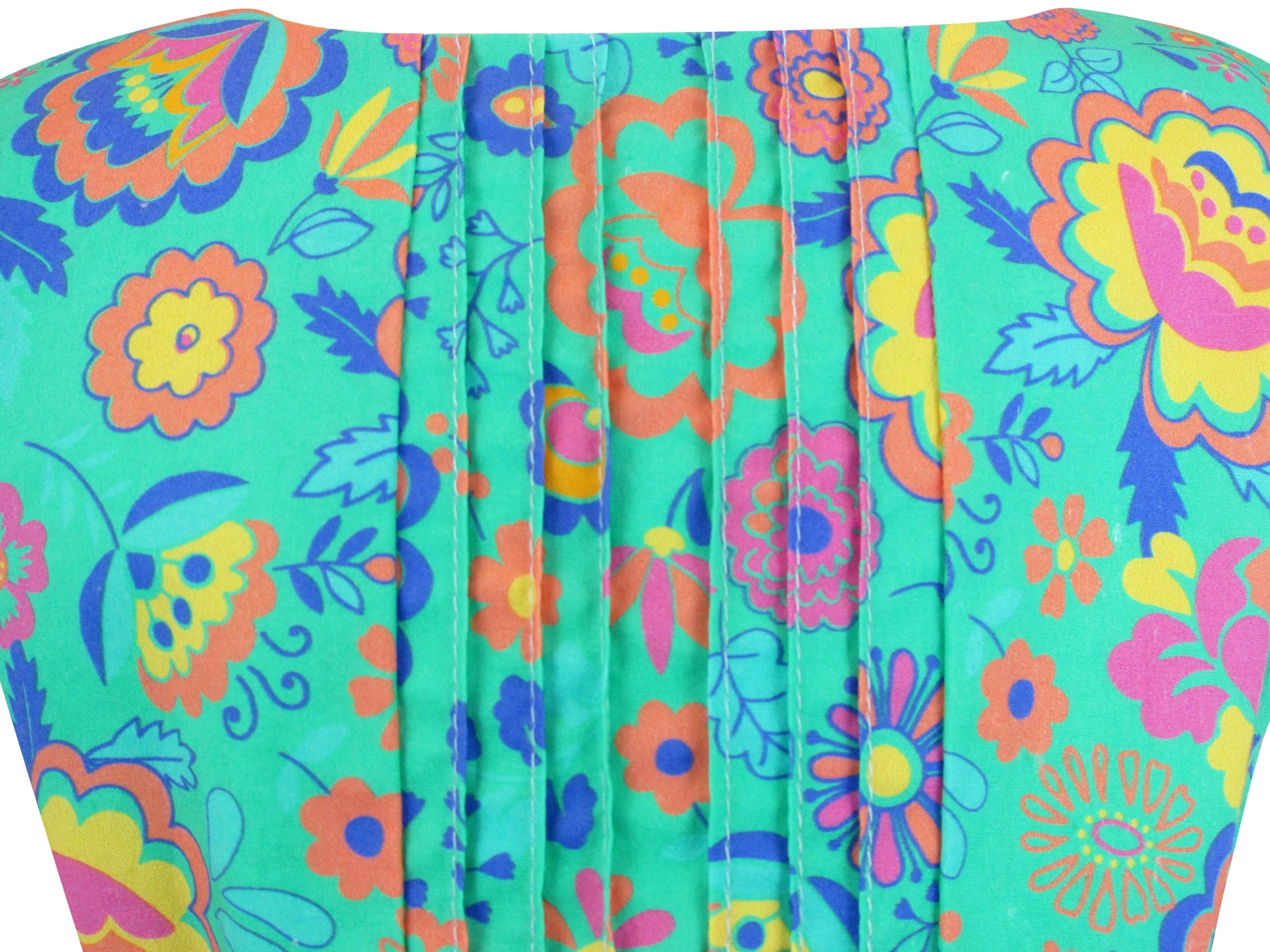 Darcy: Bright floral petticoat dress
