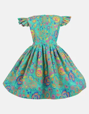 Darcy: Bright floral petticoat dress