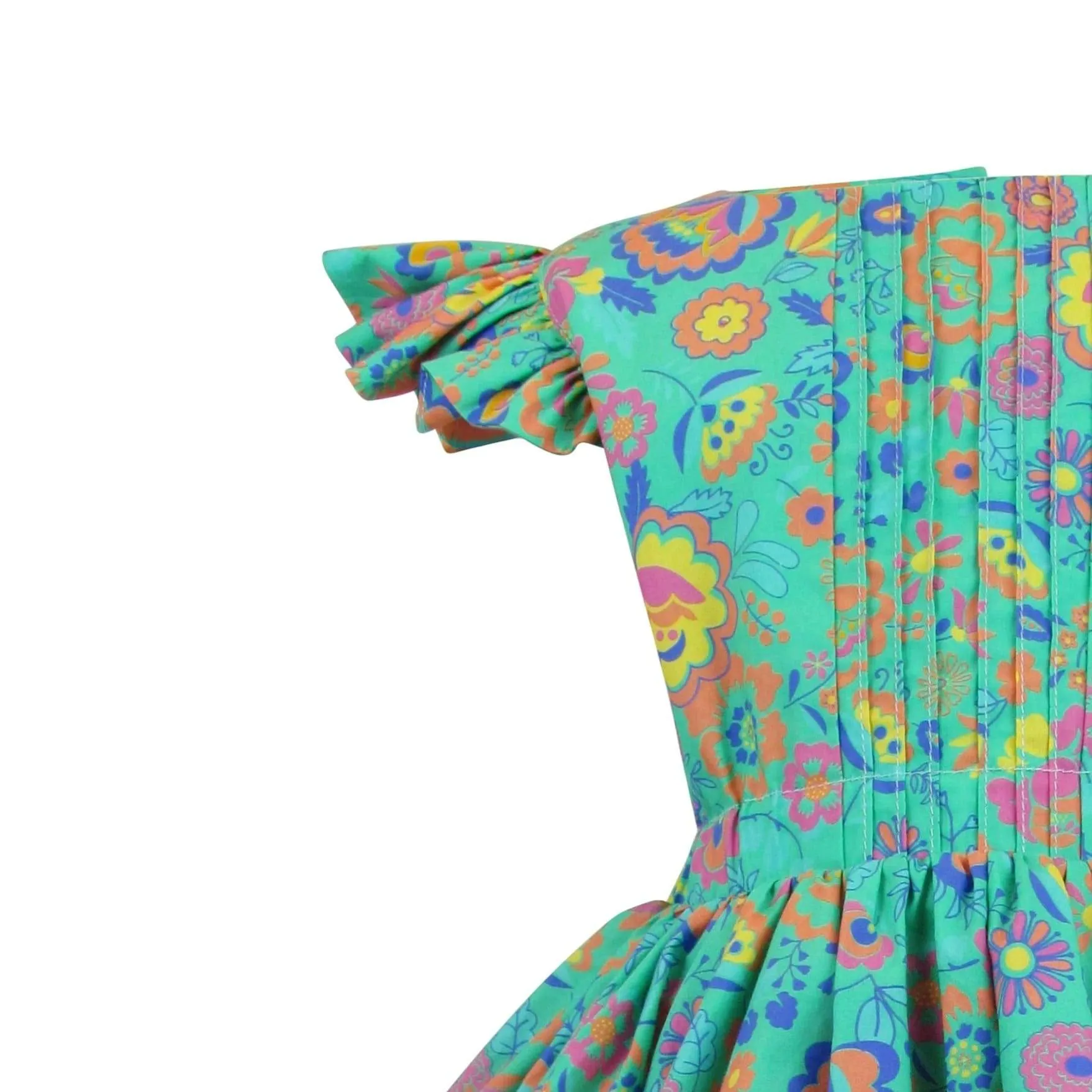 Darcy: Bright floral petticoat dress