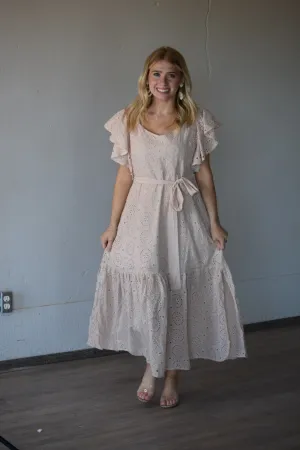 Darlena Eyelet Maxi Dress