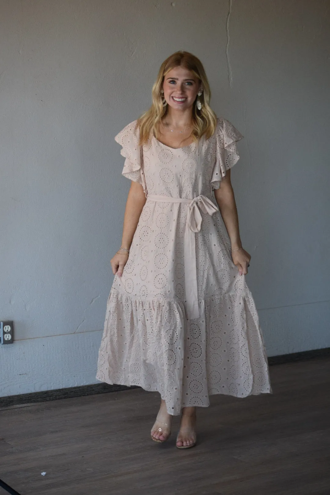 Darlena Eyelet Maxi Dress