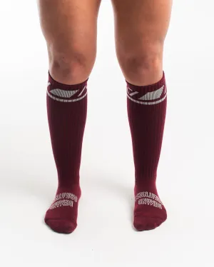 Deadlift Socks - Ivory Rose