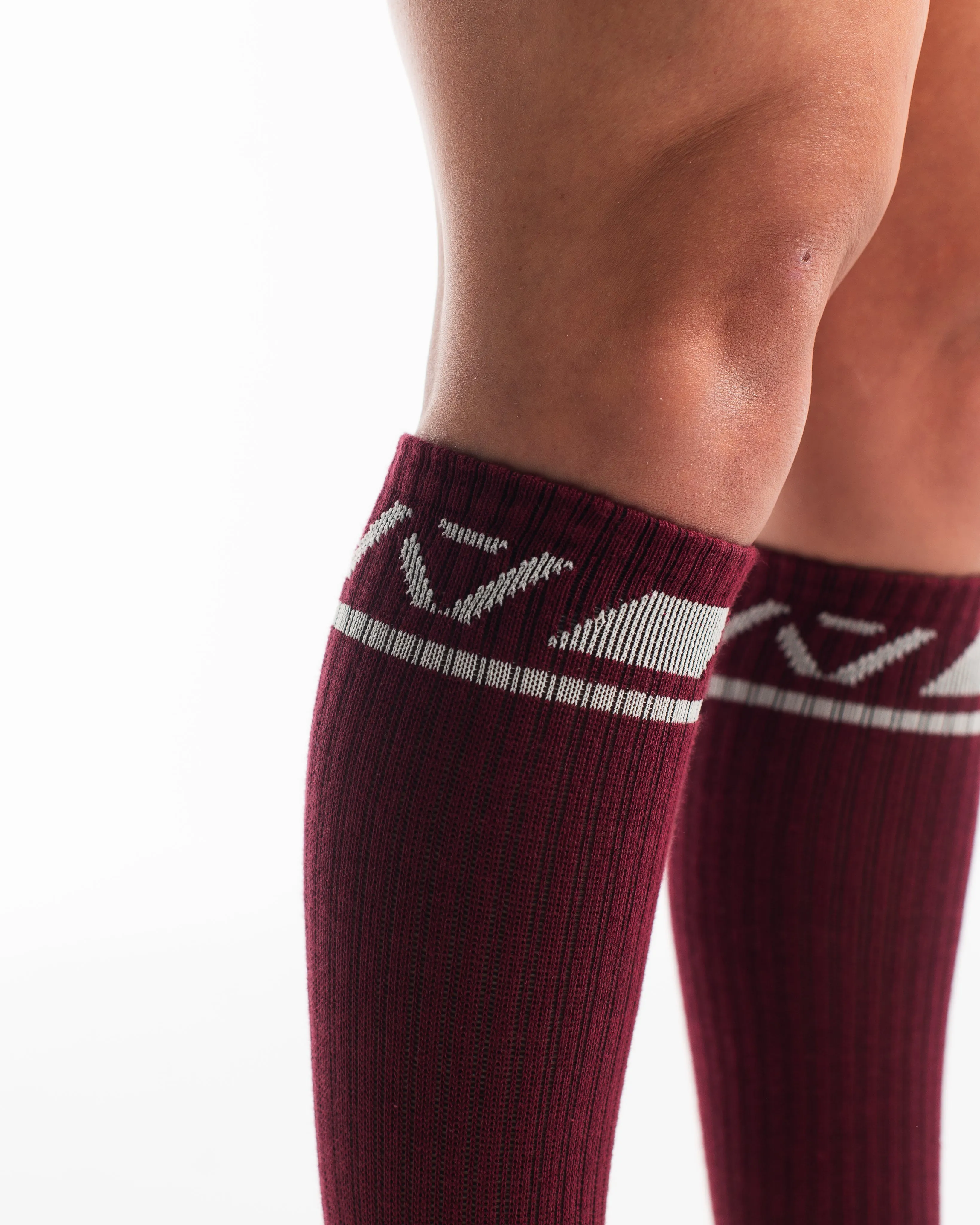 Deadlift Socks - Ivory Rose