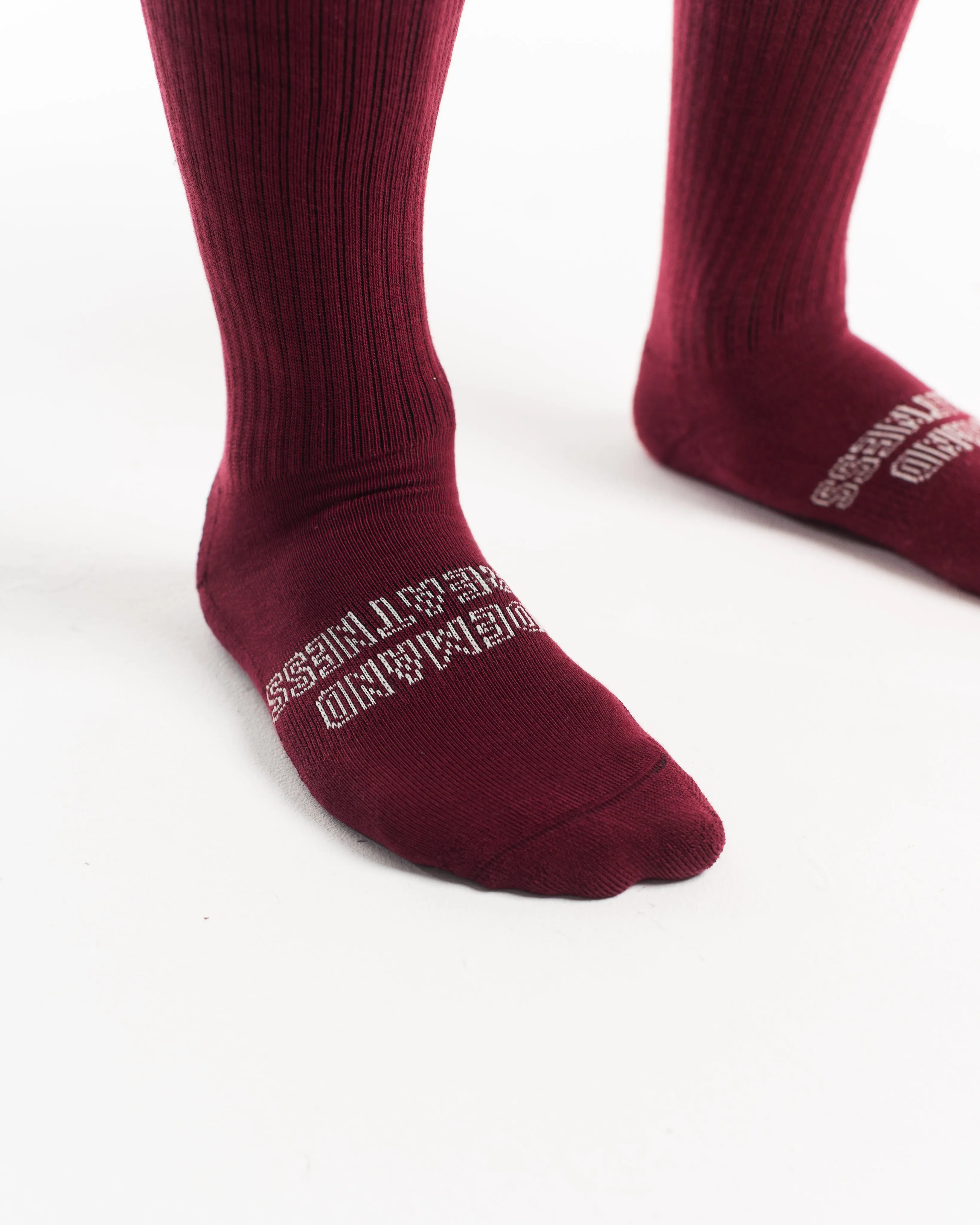 Deadlift Socks - Ivory Rose