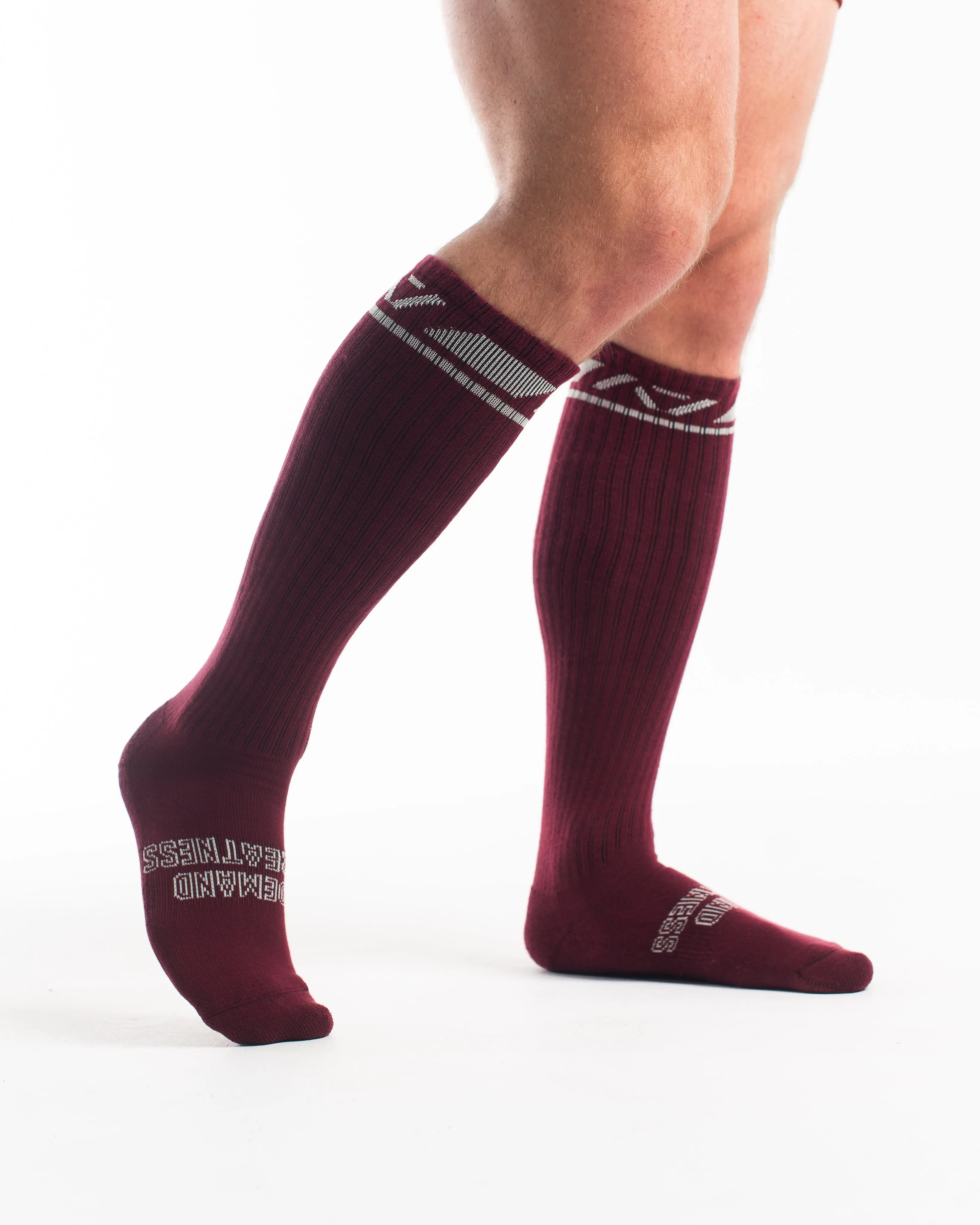 Deadlift Socks - Ivory Rose