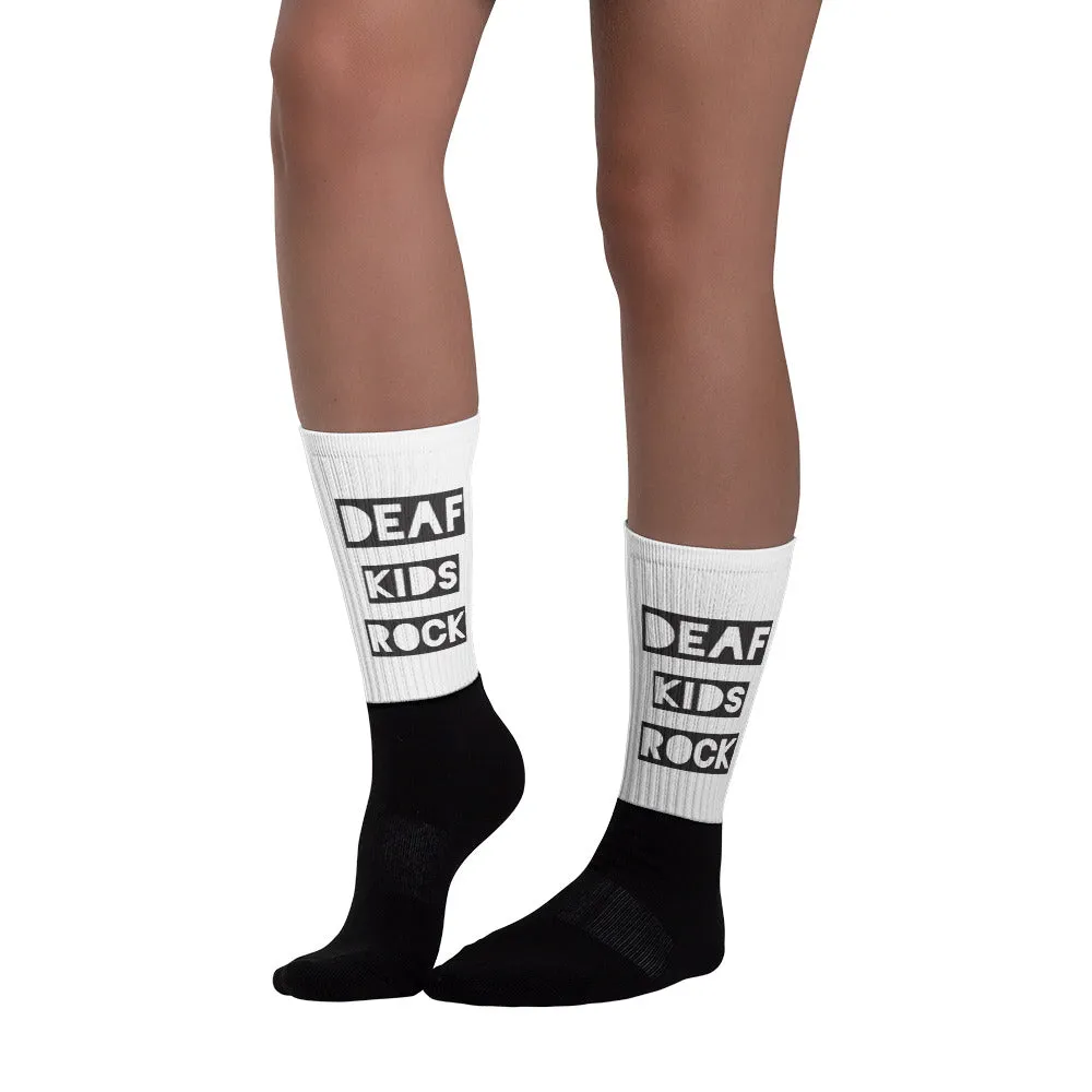 DEAF KIDS ROCK Socks (Adult)