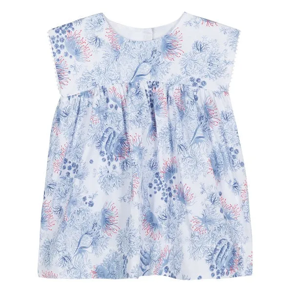 Deauville White Printed Dress in 18 months