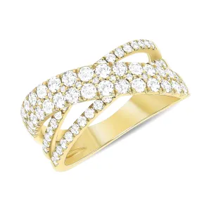 Diamond X Cocktail Ring