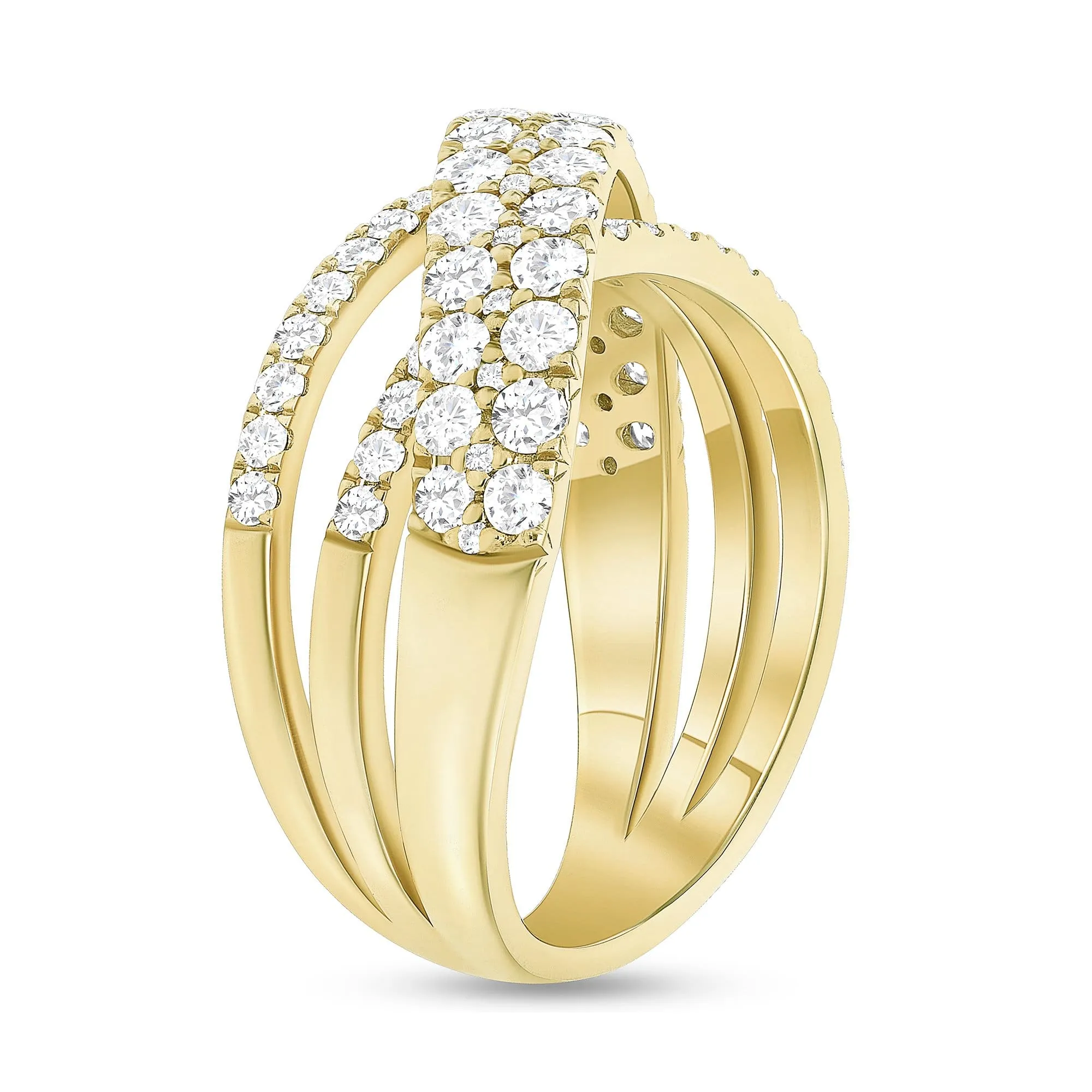 Diamond X Cocktail Ring