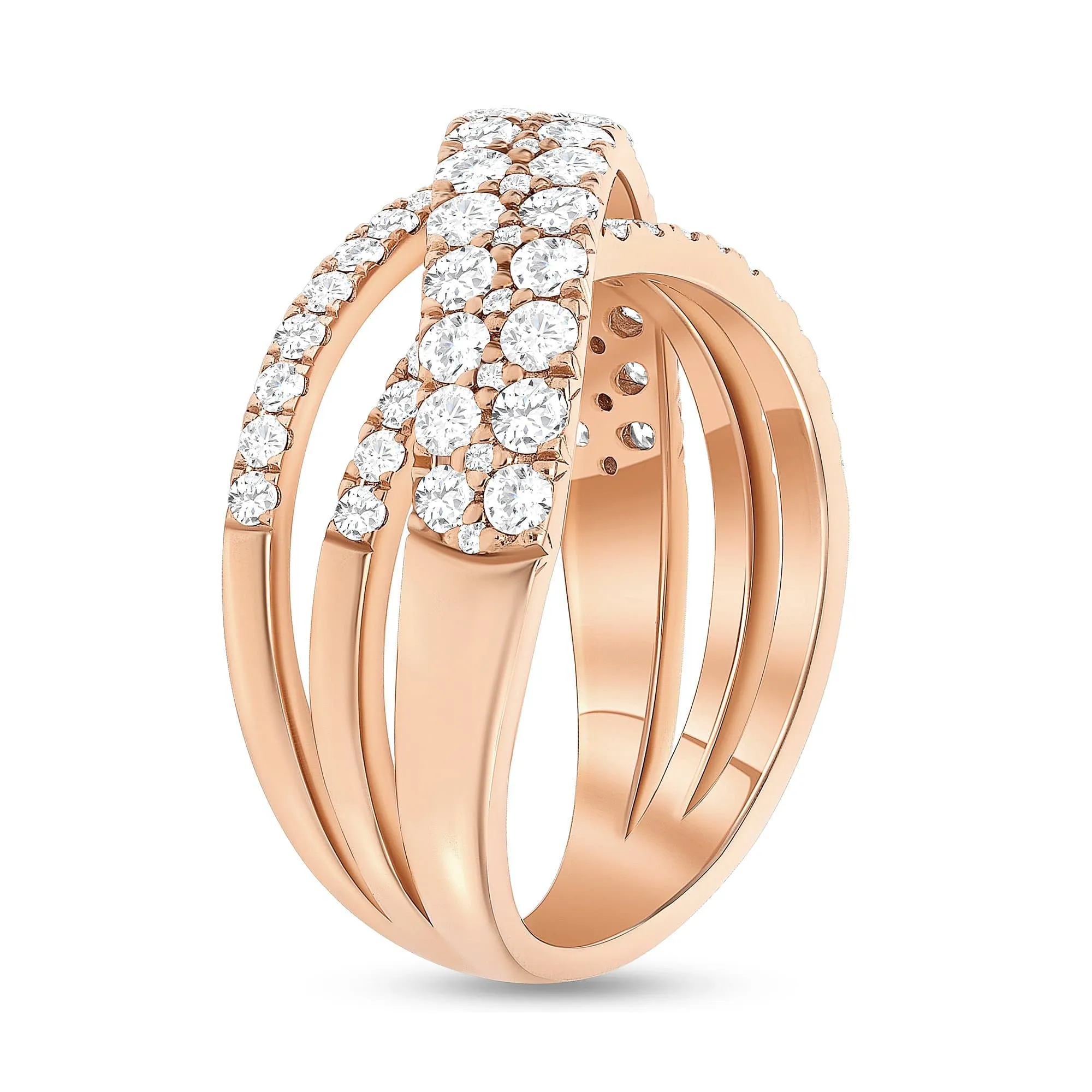 Diamond X Cocktail Ring