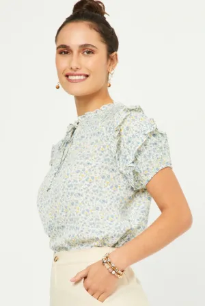 Ditsy Print Top