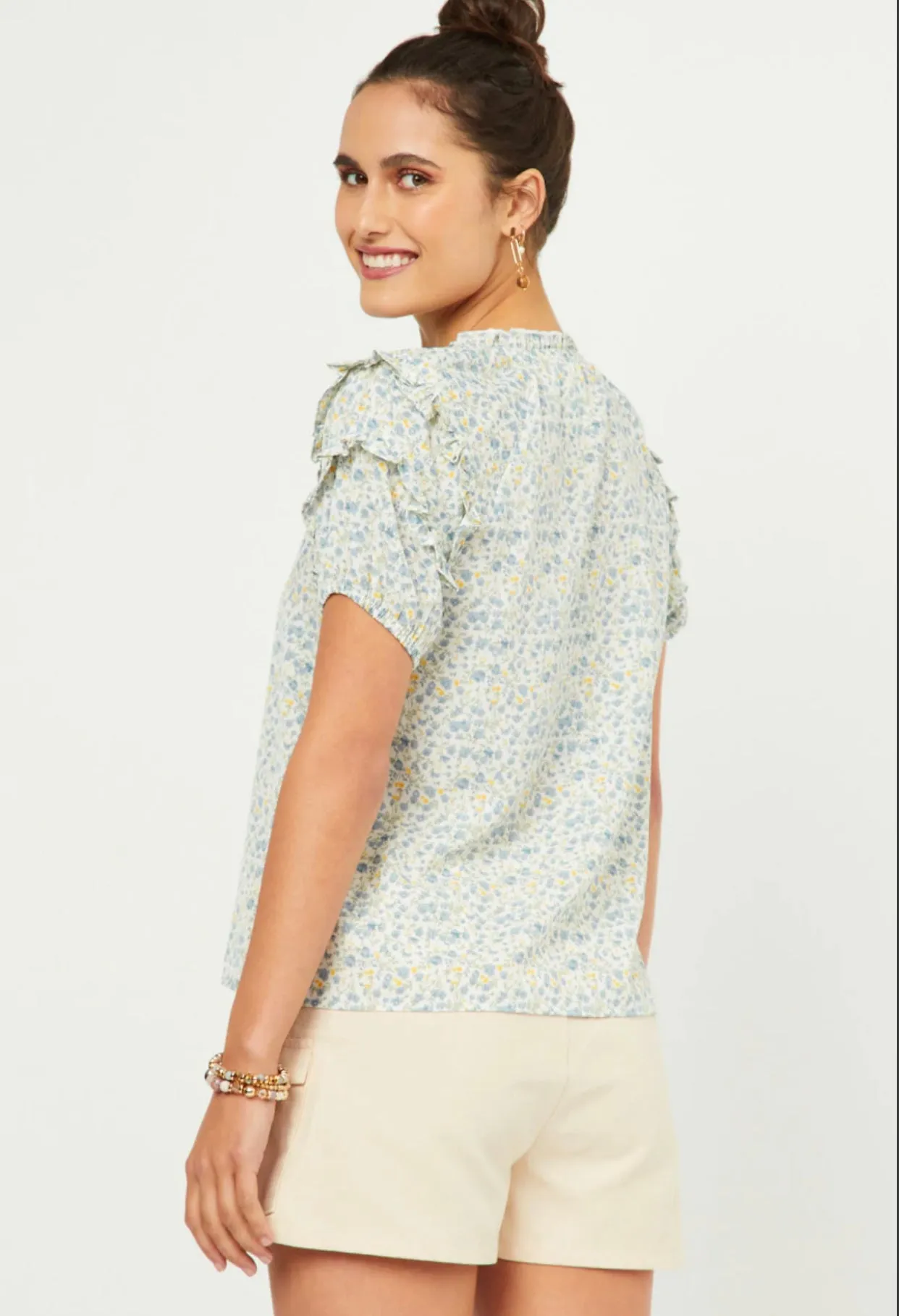 Ditsy Print Top