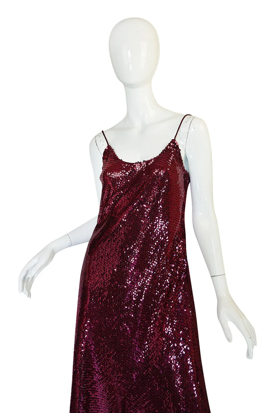 Documented 1972 Bill Blass Dress as Seen on Anjelica Huston