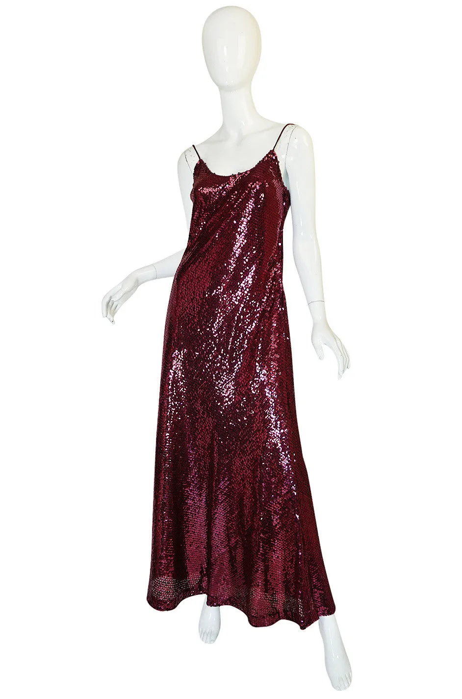 Documented 1972 Bill Blass Dress as Seen on Anjelica Huston
