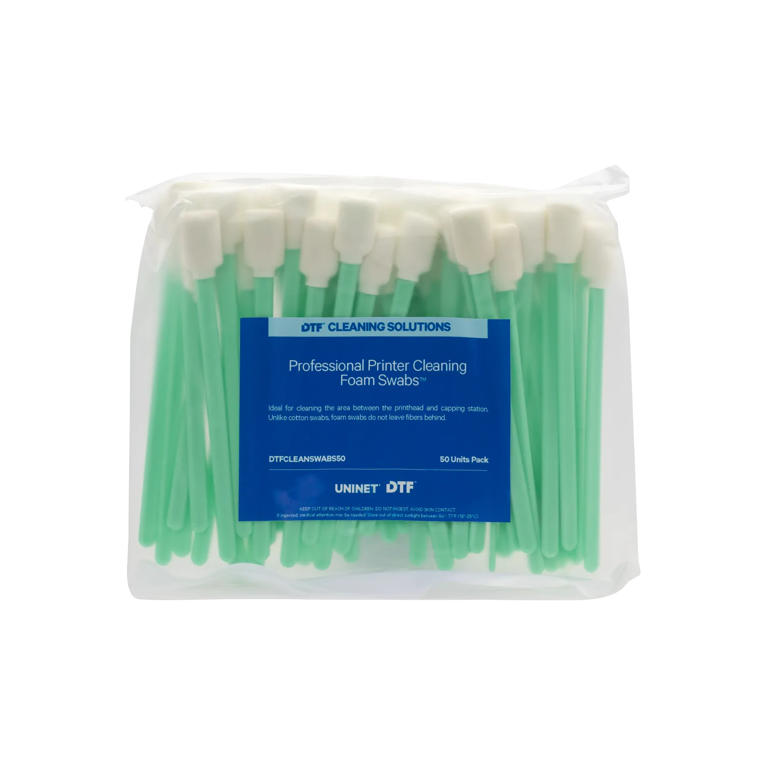 DTF Professional Printer Cleaning Foam Swabs (50 pack)