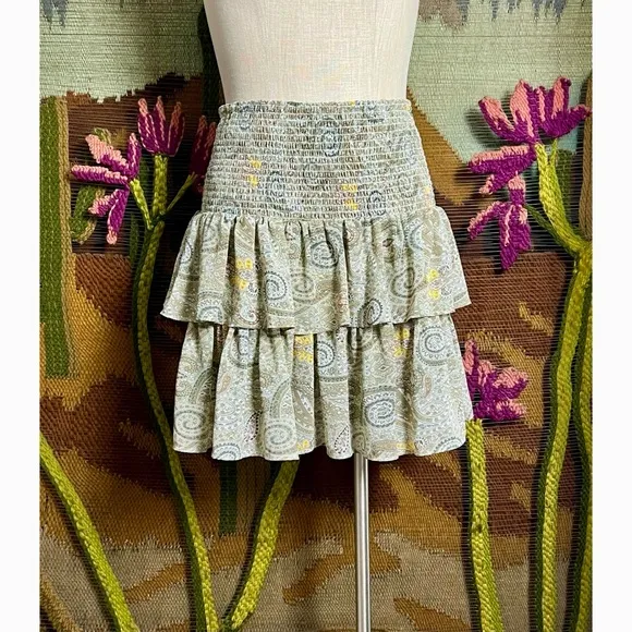 Elan Paisley Skirt S