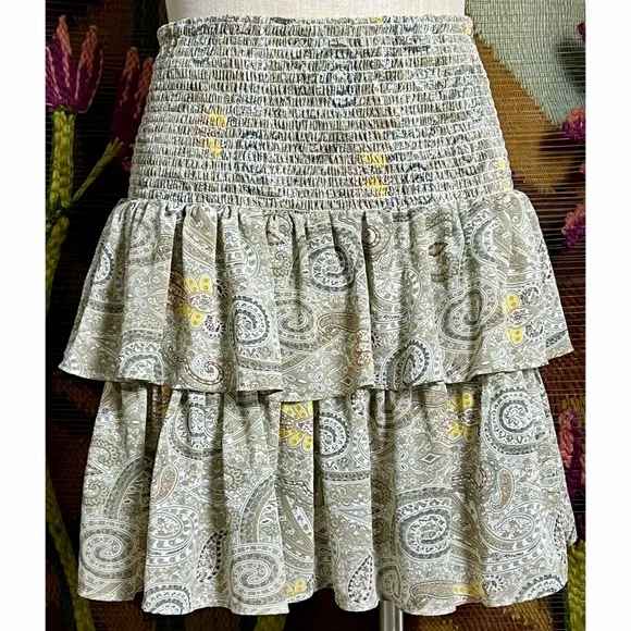 Elan Paisley Skirt S
